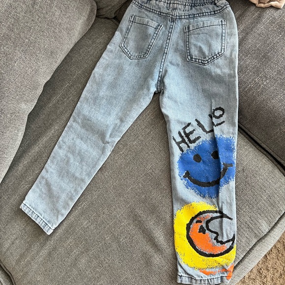 Lola + The Boys Colorful Graphic Kids Jeans - Picture 2 of 4